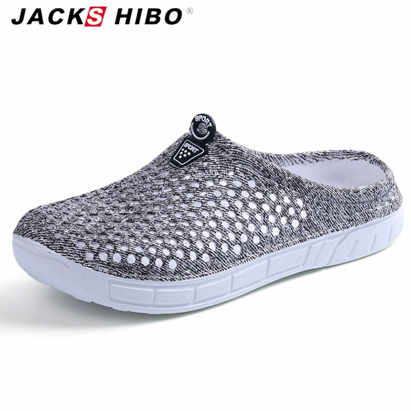 

JACKSHIBO Slipony Women Breathable Sandals Summer Water Shoes Closed Toe Female Beach Slippers Home Shoes for Women