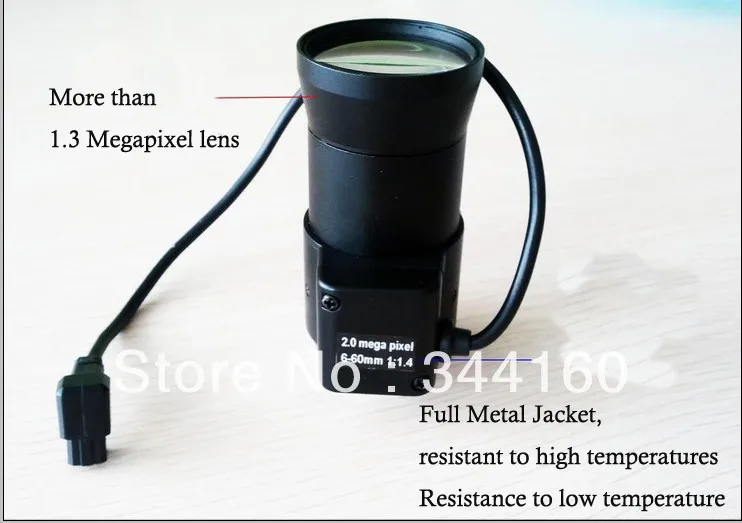 

Free shipping,1.3MP HD CCTV Security Auto Iris Lens:6mm-60mm,CS F1.4,For CCD CMOS Network/SDI camera,Megapixel Varifocal