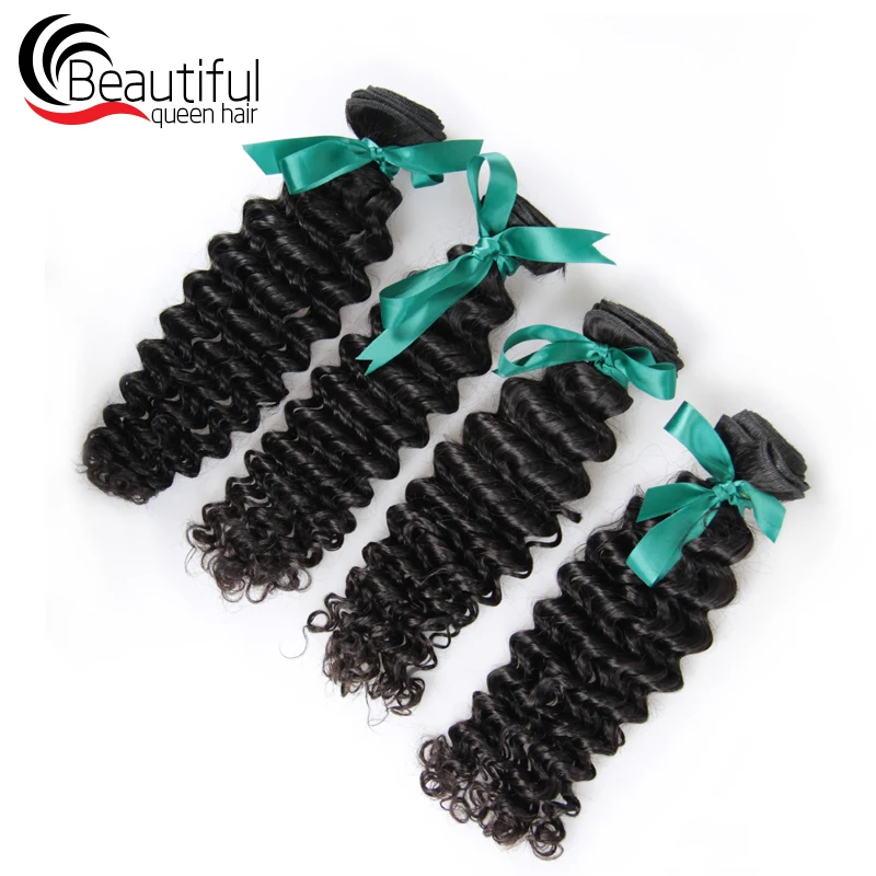 4bundles deep wave remy hair
