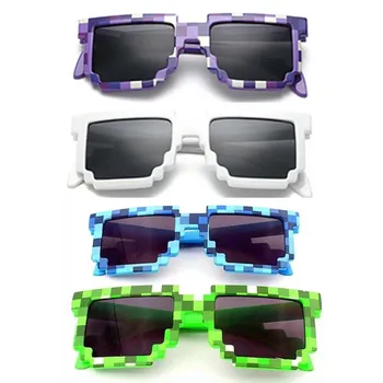 

MOONBIFFY 4 color! Fashion Sunglasses Kids play action cos Game Toys Square Glasses gifts for boy girl