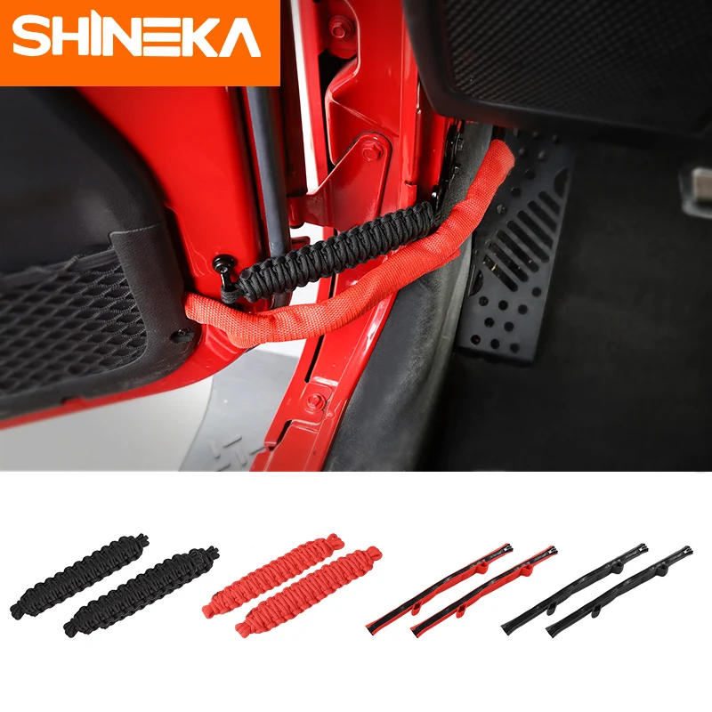 SHIHNEKA ограничительная защита двери веревка ремень для Jeep Wrangler 2007 2018 аксессуары