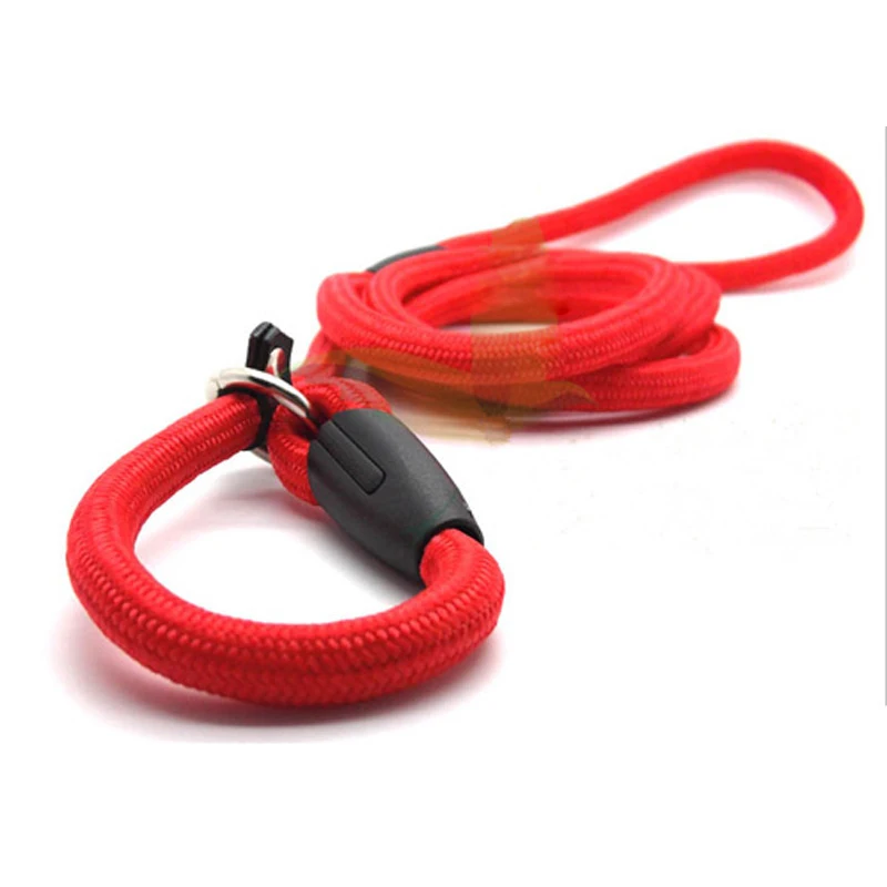 New Pet Dog Collars And Leashes Nylon Rope Training Leash Slip Lead