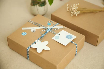 

20*16*5cm 350G kraft paper boxes Heaven and earth cover box,wallet gift candy food packing box 50pcs/lot