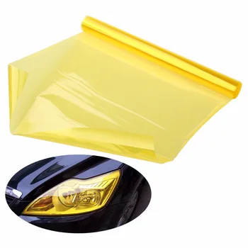 

YAQUICKA 30*100cm Yellow Waterproof Car Auto Fog Headlight Taillight Tint Film Light Decal Sticker Accessory Car-covers Vinyl