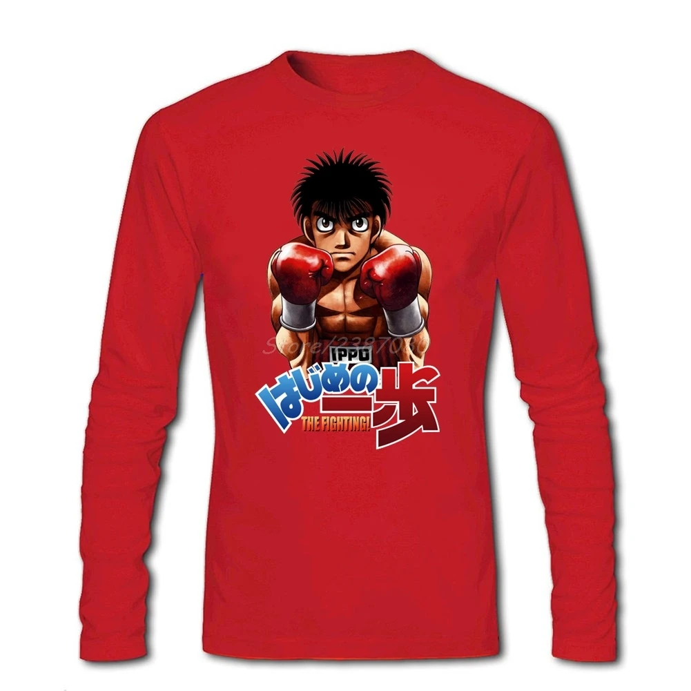 Футболка Hajime no ippo футболка с длинным рукавом на заказ Мужская модная уличная