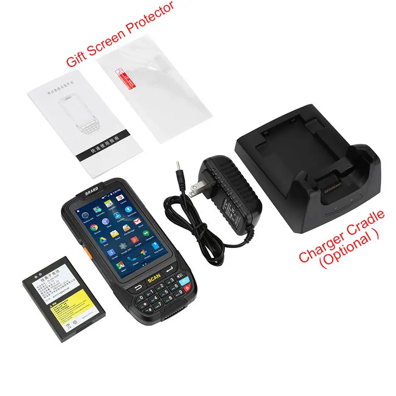 ISSYZONEPOS Portable Android 1D 2D Barcode Scanner Handheld PDA Wireless Data Collector Terminal Bluetooth for Brazil market