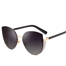 Brand Designer Shades New Fashion Cat Eye Women Sunglasses Female Gradient Sun Glasses Big Oculos Feminino de sol UV400 Eyewear Brand Designer Shades New Fashion Cat Eye Women Sunglasses Female Gradient Sun Glasses Big Oculos Feminino de sol UV400 Eyewear