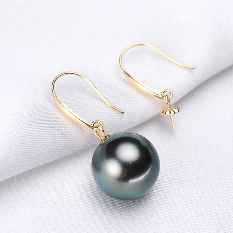 

Genuine 18K Yellow Gold Earrings Findings and Component AU750 Jewelry Drop Earrings Women Nice Gift