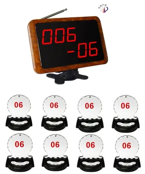 

Waiter service calling system, five keys table card transmitter, screen receiver display call function, restaurant vip pager