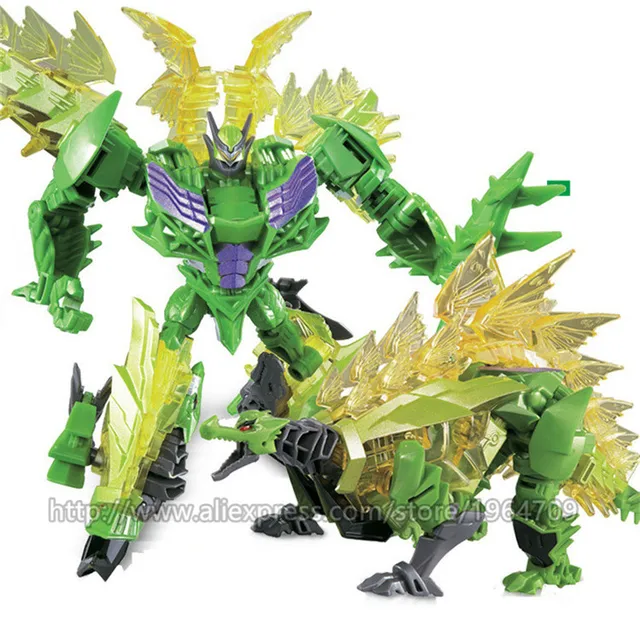 Alloy Robot Green Dinosaur Model Anime 