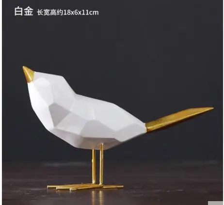 

A Animal golden bird origami ornaments set modern minimalist living room cabinet Home Furnishing TV cabinet desk