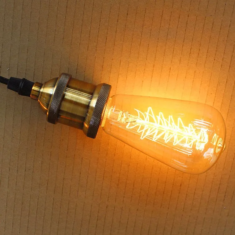 Vintage E27 LED Edison Incandescent Light Bulb ST64 40W AC 220V Retro Glass Edison Filament Bulb Lamp Ampolletas Led Lamp Lights (6)