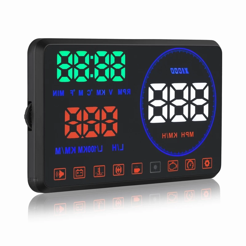 XYCING M9 OBD2 автомобильный HUD 5 дюймовый дисплей с головками лобовое стекло проектор