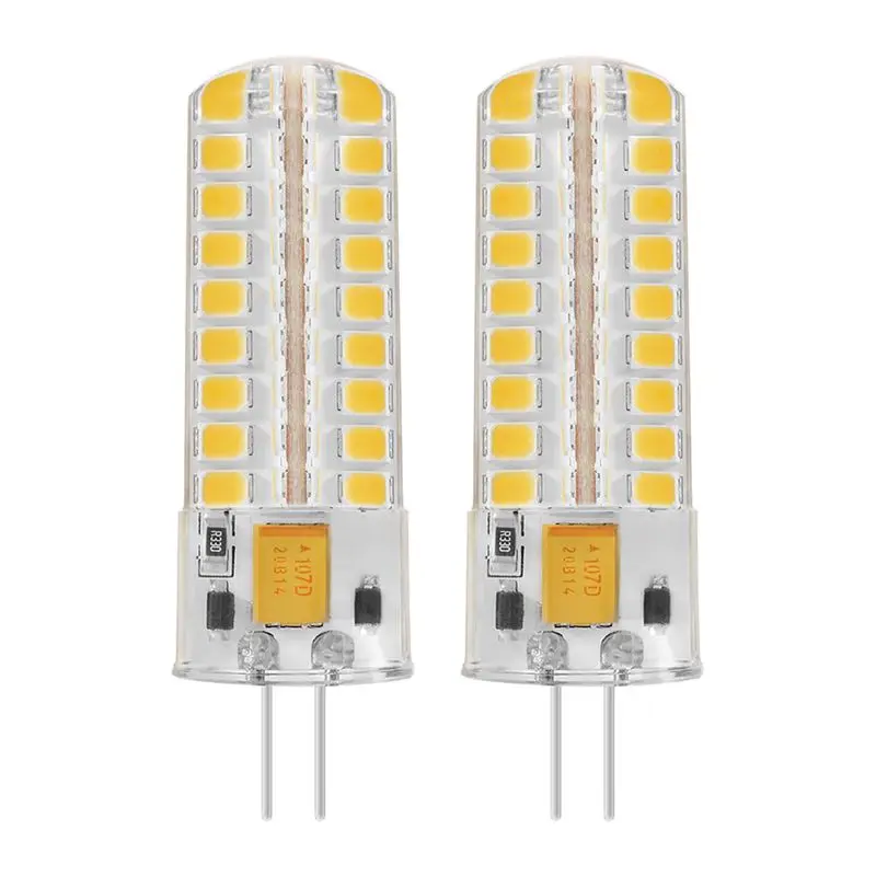 2x6,5 W G4 светодиодный лампы 72 2835 SMD светодиодный 50 Вт эквивалент галогенных ламп 320lm диммируемая тёплый белый 3000 K 360 градусов угол луча