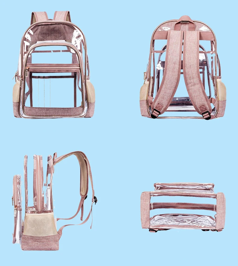 Волшебный прозрачный рюкзак из ПВХ для взрослых подростков, студентов, прозрачный рюкзак, модный рюкзак