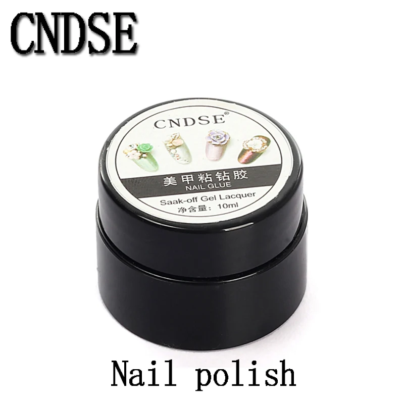 Professional Super Sticky 10ml UV Gel Nail Polish Glue Crystal