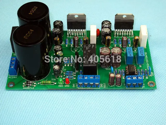 NE5532 TDA 7294 power amplifier board with protective circuit stereo