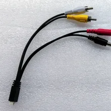 4pin к RCA кабель DC мощность видео аудио кабель для беспроводного передатчика Приемник кабель
