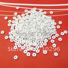 100 шт./лот 925 одноцветное распорка из стерлингового серебра бисера Выводы 4,2 мм FIT DIY серебра 925 jewelry