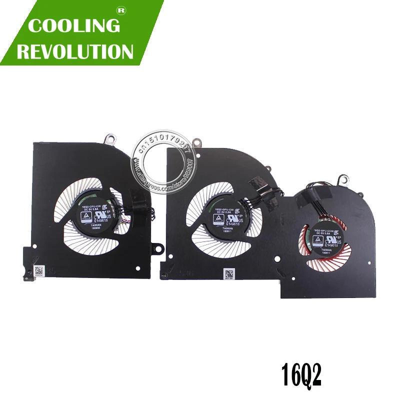 Ventilador de Refrigeração Novo para Msi Original Dc5v 0.5a Gs65 Ms-16q2 16q2-cpu-cw 16q2-gpu-cw