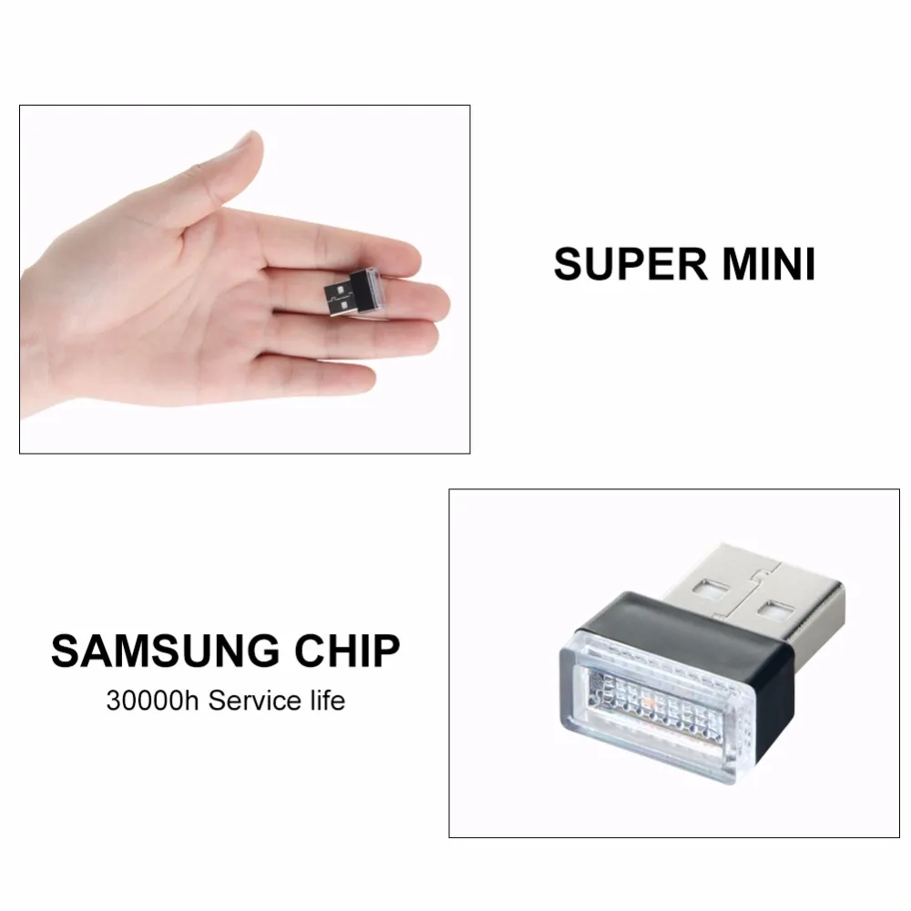 Светодиодный ночник Foxanon мини USB портативный 5 В книжный светильник s белая RGB