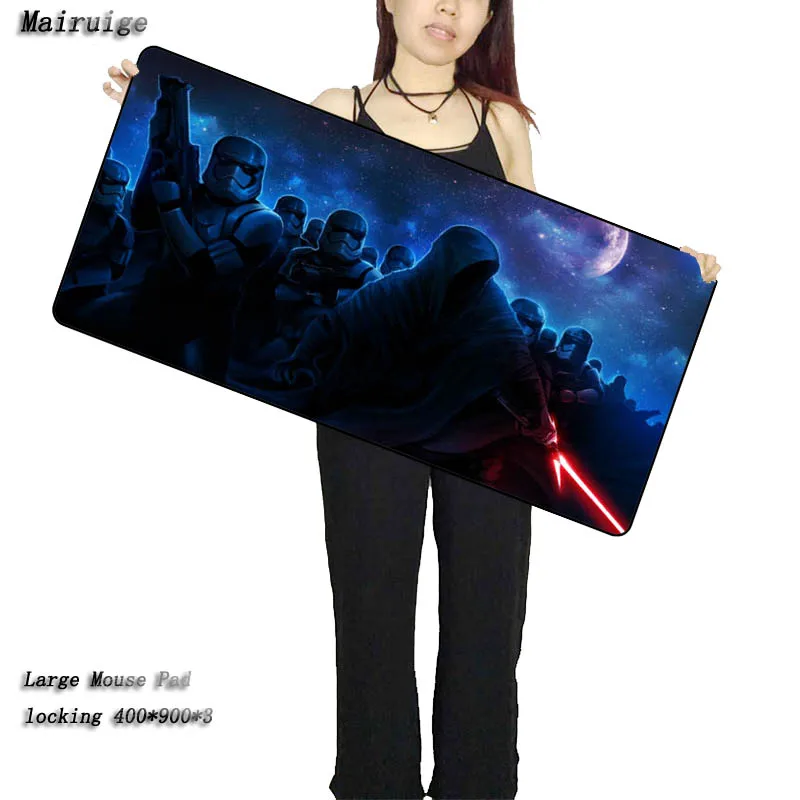 Mairuige Star War Large Lock Edge Speed Mouse pad Keyboard Mat XL Table Soft Gaming Mousepad for De