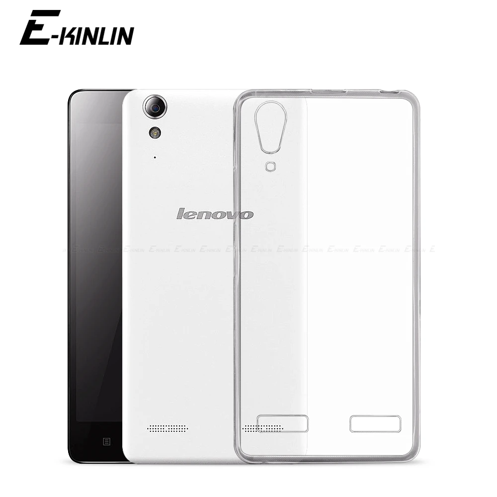 Transparent Ultra font b Slim b font Clear Silicone Case For Lenovo A7000 A6010 A6000 Plus