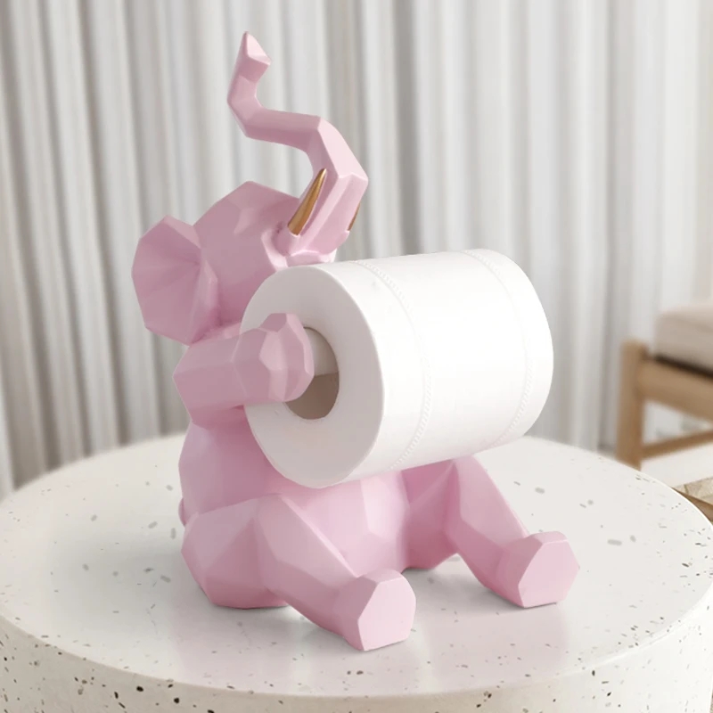 Resin Elephant Deer Sculpture modern art statues for decoration with tissue holder figurine animal craft Home decor for tabletop Resin Elephant Deer Sculpture modern art statues for decoration with tissue holder figurine animal craft Home decor for tabletop