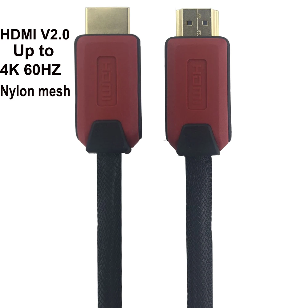4K 60HZ HDMI 2,0 кабель 5M 10M шнур HDMI 2,0 A штекер 4k X 2K 1080P для PS4 pro dvd-плеер HDTV STB - Цвет: with nylon mesh