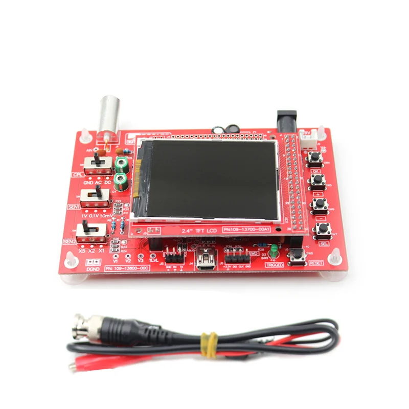 

DIY Fully Assembled DSO138 Open Source 2.4" TFT Digital Oscilloscope 1Msps with Soldering Probe