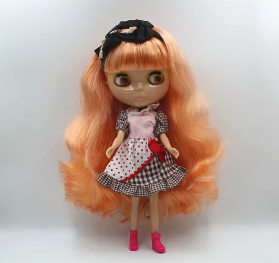 Recolocar o Cabelo Boneca da Moda Blygirl Boneca Blyth Corpo - 6 Moda Pode Castanho Claro Maquiagem Trigo Muscular 1 10 maquiagem boneca Da Moda Trigo muscular