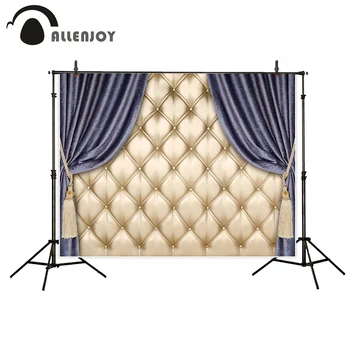 

Allenjoy photography backdrop golden headboard purple gorgeous background fantasy props for newborn photocall photobooth