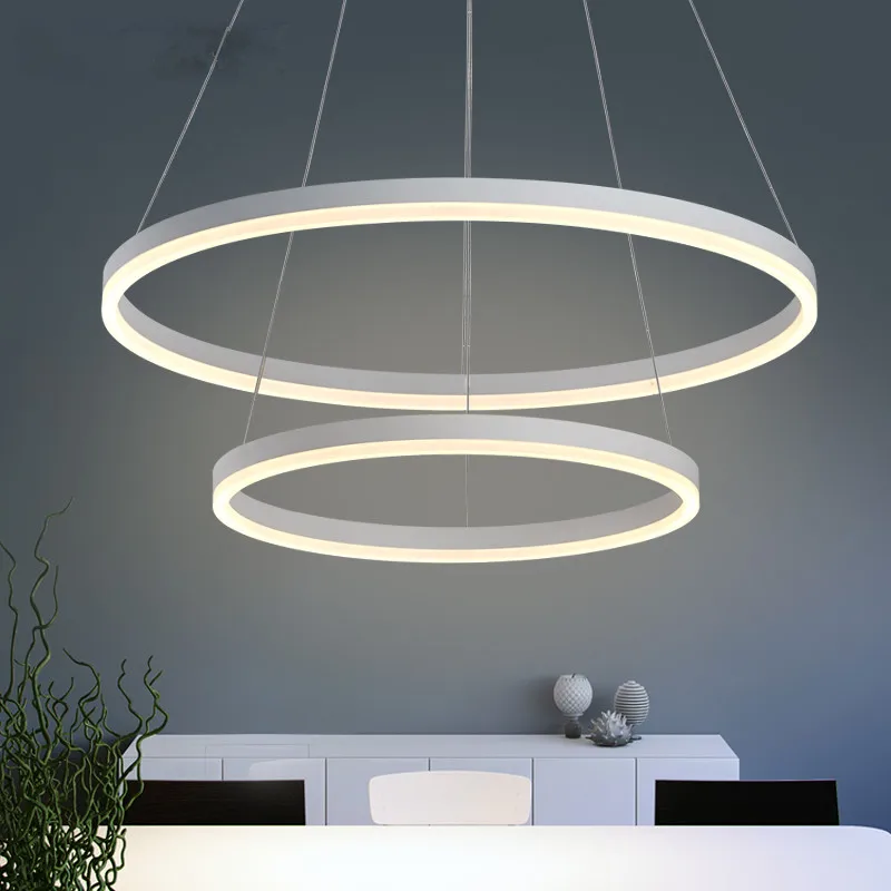 3Ring60*40*30cm modernas led hanging pendant lamps for dining living
