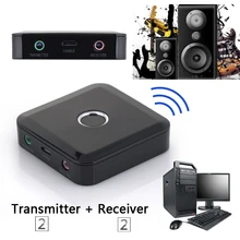 2 в 1 Bluetooth 4.0 приемник передатчик A2DP 3.5 мм Jack Интерфейс стерео аудио Музыка адаптер для планшетных ПК tv