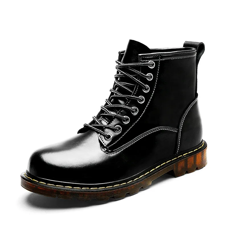 

Fashion Men Winter Shoes Solid Color Fur Snow Boots Plush Inside Antiskid Bottom Keep Warm Waterproof Ski Boots Size