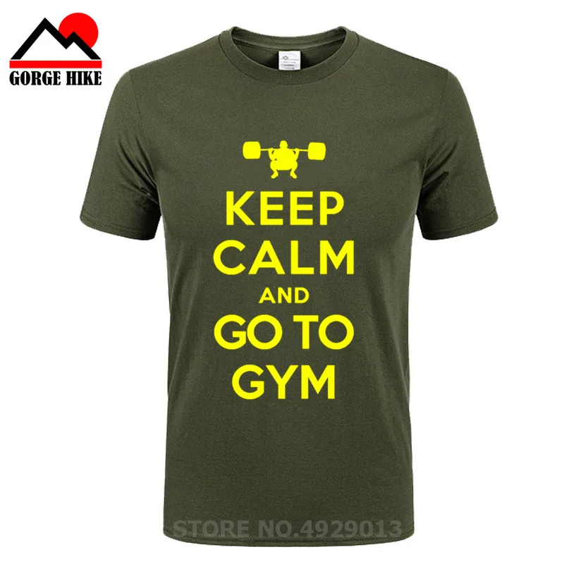 liefde Markeer Medewerker Funny Text Printing Keep Calm And Go To The Gym Men's Sports T Shirt  Bodybuilding Health Club Member Work Custom Made Clothes - T-shirts -  AliExpress