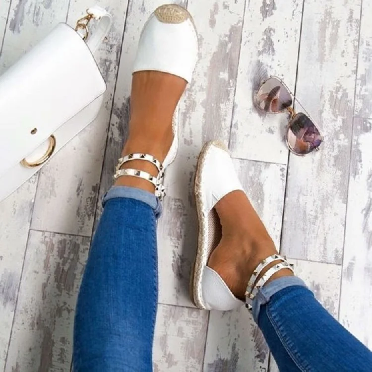 Women Sandals Fashion Peep Toe Summer Shoes Woman Faux Suede Flat Sandals Size 35-43 Casual Shoes Woman Sandals Zapatos Mujer (9)