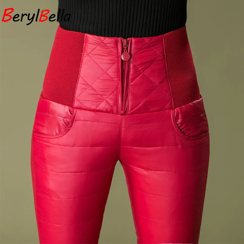 Women pants Down 2019 Formal Winter Slim warm Trousers High Waist Outer Wear pant women's Down Pants For women femme Women pants Down 2019 Formal Winter Slim warm Trousers High Waist Outer Wear pant women's Down Pants For women femme