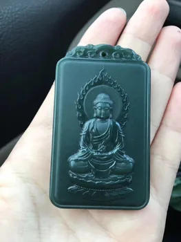 

One of the eight guardians of the natural Xinjiang Hetian jade jade, the big day, the party pendant pendant hp374#