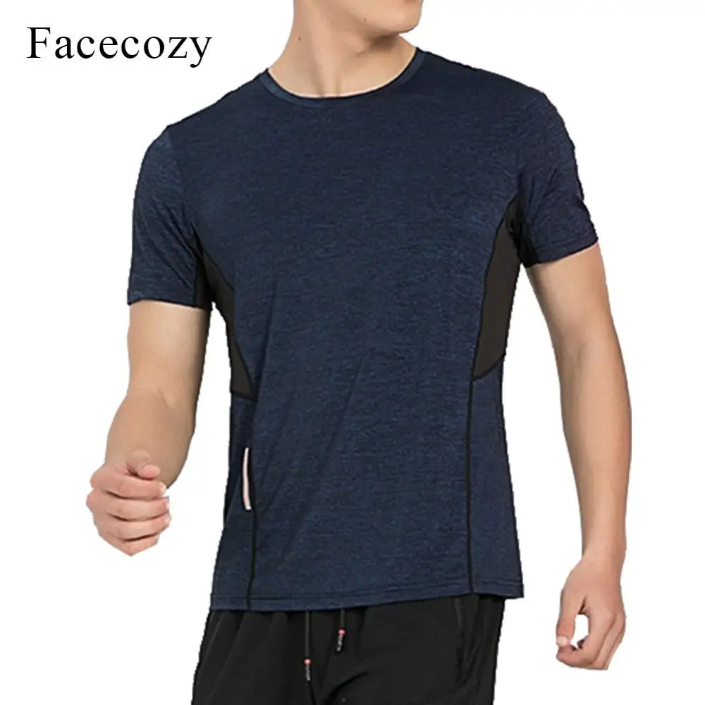 Facecozy мужская летняя быстросохнущая Спортивная футболка для рыбалки на открытом