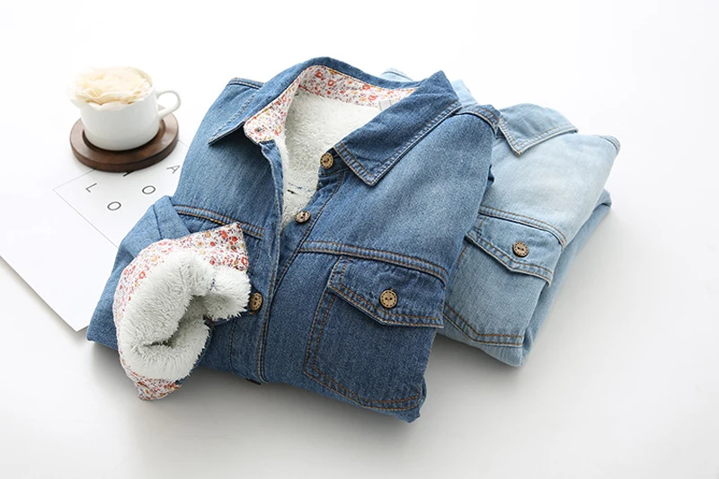 И розничная ; джинсовые рубашки для девочек; зимние теплые флисовые плотные Топы; модная универсальная теплая верхняя одежда в ковбойском стиле; блузка; SY1464