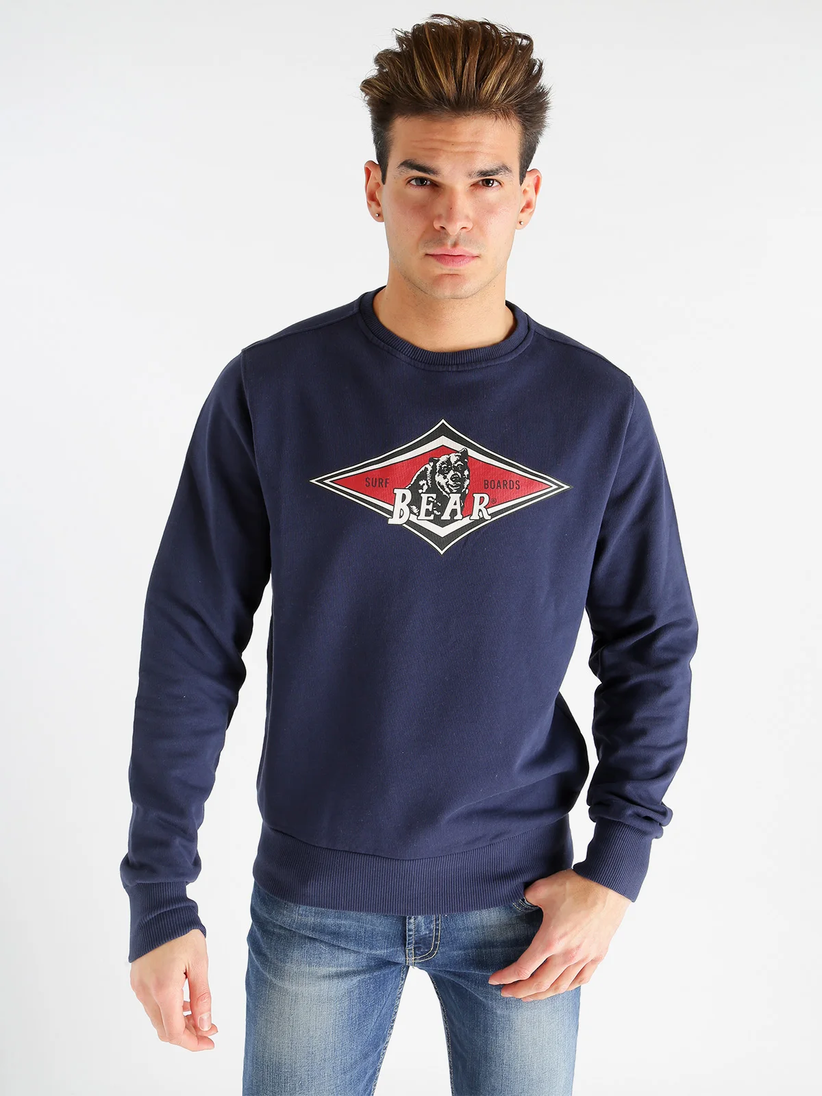 Sweatshirt without Hood cotton Bluein Hoodies & Sweatshirts from Men's