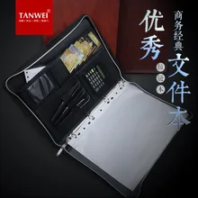 A4 застежкой-молнией портфель файл папка портфель с калькулятором папка на кольцах сумка менеджера