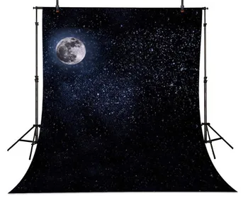 

Full Moon Stars Night Sky photography studio background Vinyl cloth High quality Computer printed children kids backdrops