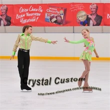 Детские платья для фигурного катания с спандексом, бренд, мода, соревнования в фигурном катании, платье для девочек DR3010