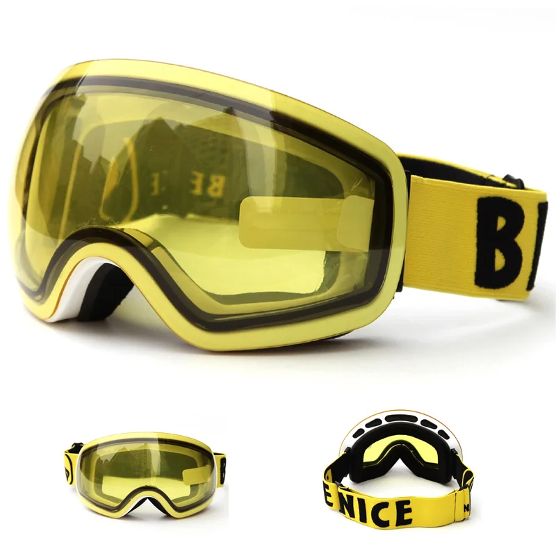 Benice УФ-светильник для катания на лыжах, очки для сноуборда, светильник для мужчин