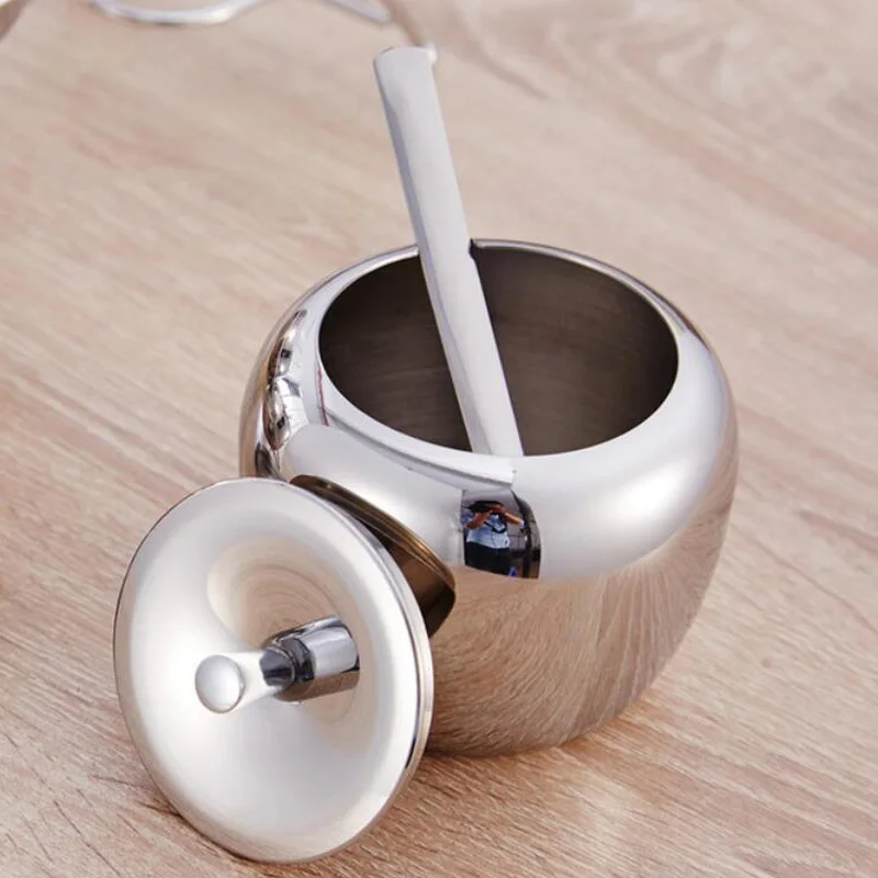 304 Stainless Steel Apple Sugar Bowl  (19)