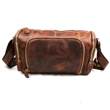 Crazy horse, натуральная кожа, мужская сумка-мессенджер, сумка через плечо, Повседневная модная, Европейский и американский стиль, винтажная брендовая сумка