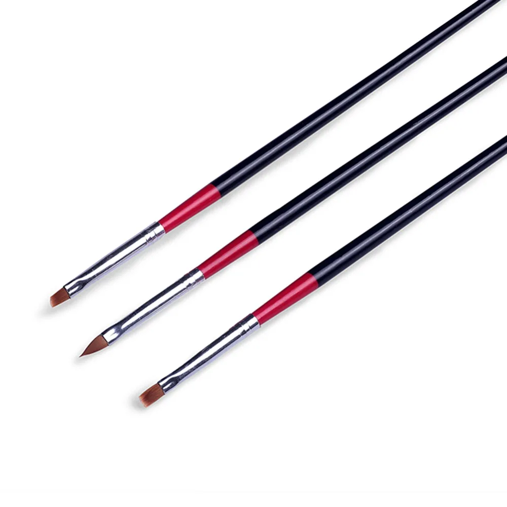 

3PC/Lot Brush For Manicure Nail Brush Nail Art Design For Nail Acrylic Brush UV Gel Brushes Painting Tools All For Manicure