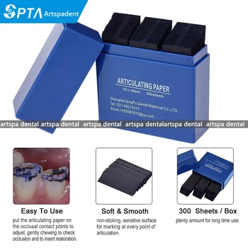 

Dental Bausch Articulating Paper Double Sided Blue 300 Strips 200 Micron